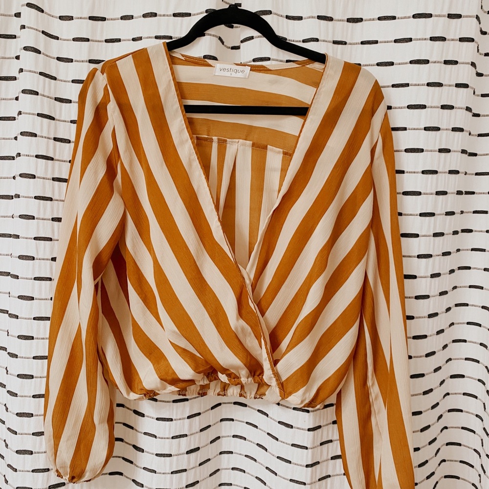 Vestique striped top